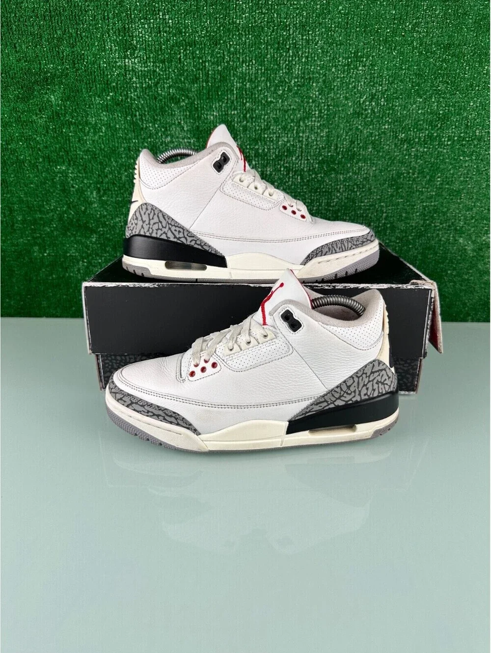 Size 7M - Jordan 3 Retro Mid White Cement Reimagined